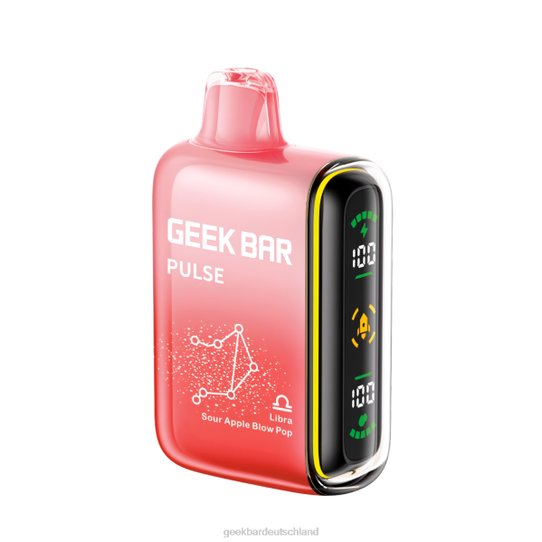 Geek Bar Pulse 15.000 Einweg-Vaporizer Libra saurer Apfel-Blow-Pop 002Z53 - Geek Bar Tobacco