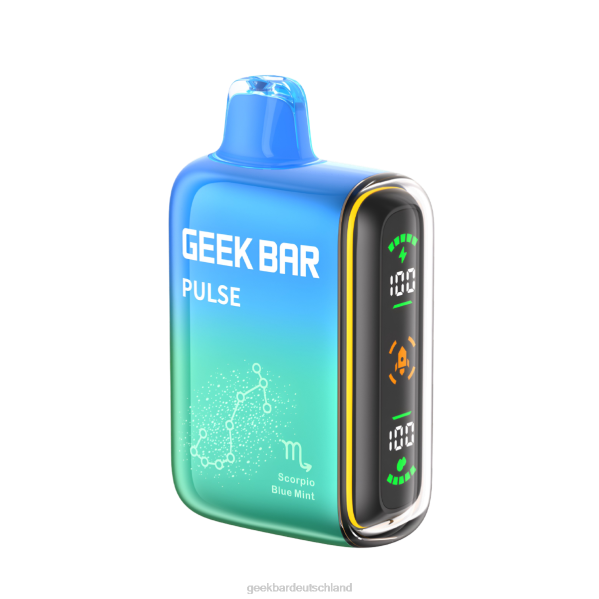 Geek Bar Pulse 15.000 Einweg-Vaporizer Skorpionblau-Minze 002Z60 - Geek Vape Verdampfer