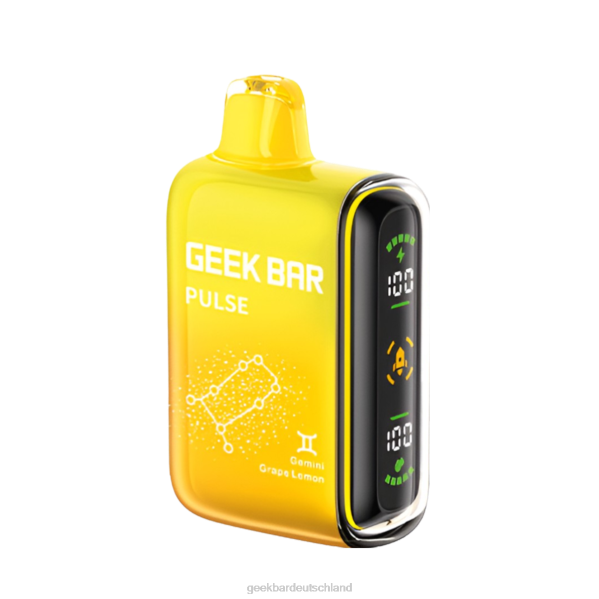 Geek Bar Pulse 15.000 Einweg-Vaporizer Zwillinge Traube Zitrone 002Z50 - Geek Vape Verdampfer